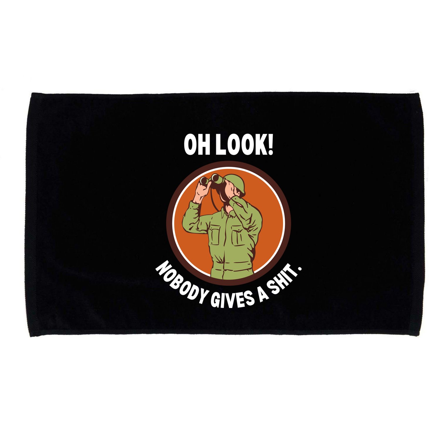 Funny Sarcastic Men Says Oh Look Nobody Gives A Shit Funny Novelty Sayings Microfiber Hand Towel