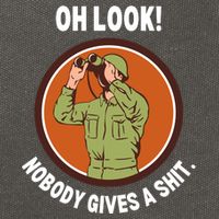 Funny Sarcastic Men Says Oh Look Nobody Gives A Shit Funny Novelty Sayings Cotton Canvas Backpack