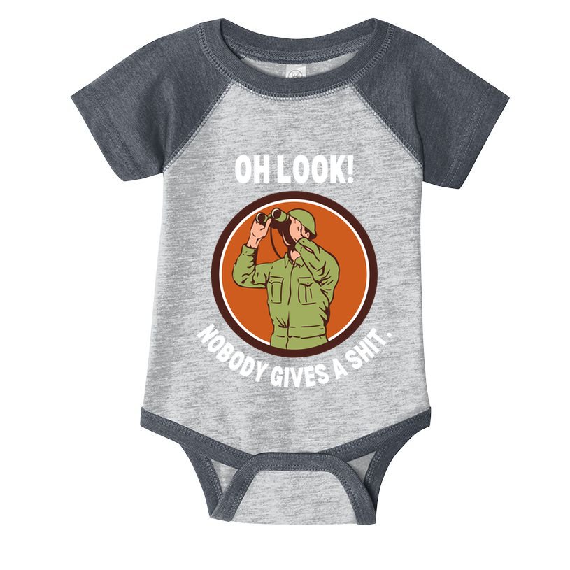 Funny Sarcastic Men Says Oh Look Nobody Gives A Shit Funny Novelty Sayings Infant Baby Jersey Bodysuit