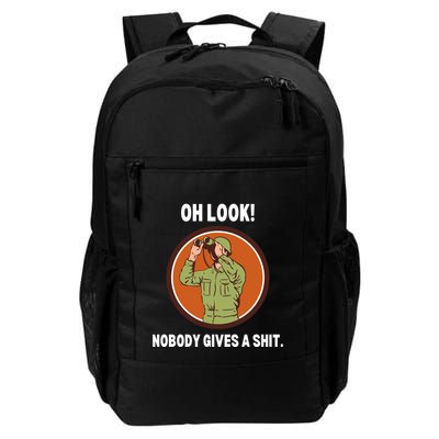 Funny Sarcastic Men Says Oh Look Nobody Gives A Shit Funny Novelty Sayings Backpack