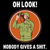 Funny Sarcastic Men Says Oh Look Nobody Gives A Shit Funny Novelty Sayings Flat Bill Trucker Hat