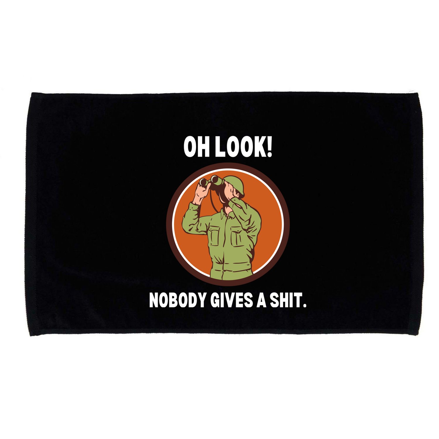 Funny Sarcastic Men Says Oh Look Nobody Gives A Shit Funny Novelty Sayings Microfiber Hand Towel