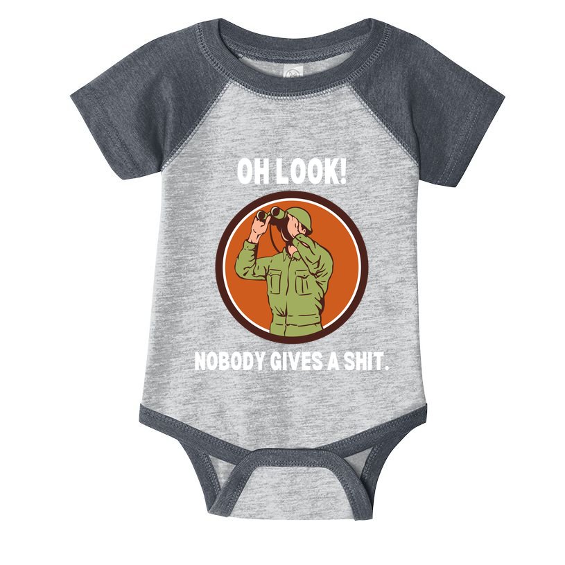 Funny Sarcastic Men Says Oh Look Nobody Gives A Shit Funny Novelty Sayings Infant Baby Jersey Bodysuit