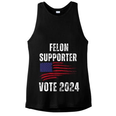 Felon Supporter Meme Voting Humor Make Your Vote Count Ladies PosiCharge Tri-Blend Wicking Tank