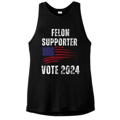 Felon Supporter Meme Voting Humor Make Your Vote Count Ladies PosiCharge Tri-Blend Wicking Tank