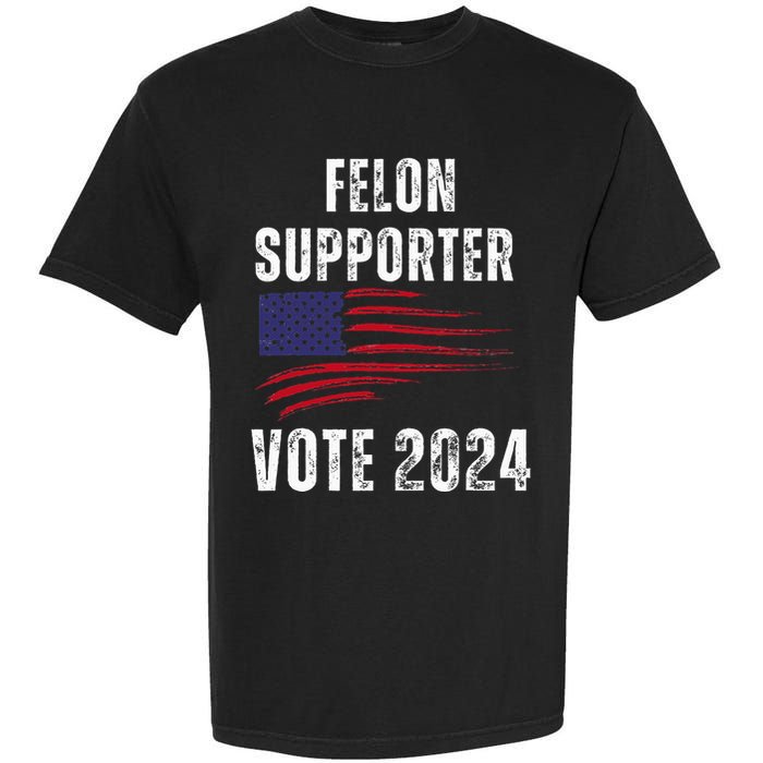 Felon Supporter Meme Voting Humor Make Your Vote Count Garment-Dyed Heavyweight T-Shirt