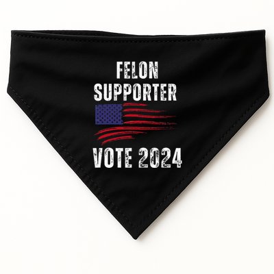 Felon Supporter Meme Voting Humor Make Your Vote Count USA-Made Doggie Bandana