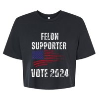 Felon Supporter Meme Voting Humor Make Your Vote Count Bella+Canvas Jersey Crop Tee