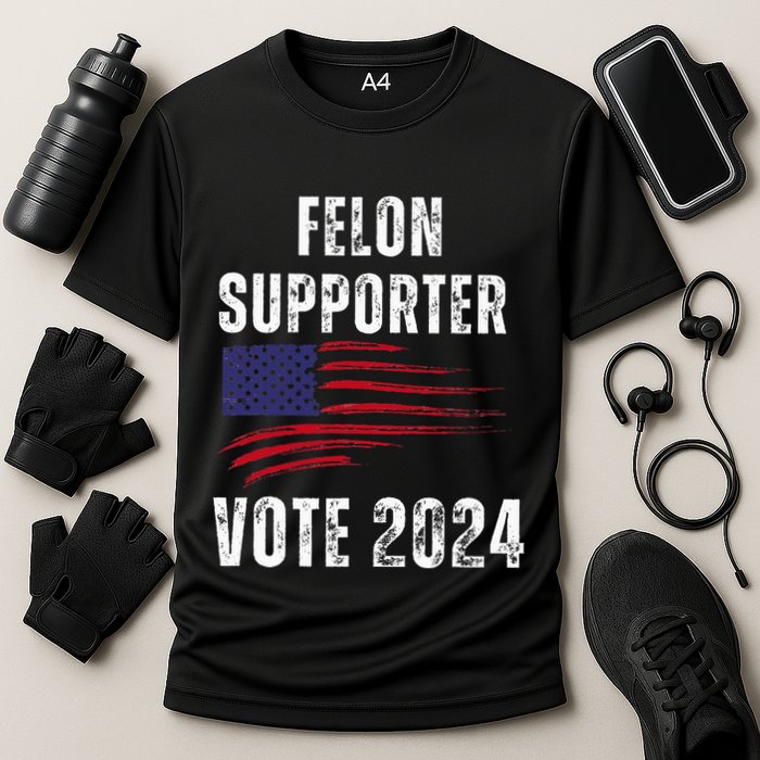 Felon Supporter Meme Voting Humor Make Your Vote Count Performance Shirt