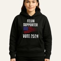Felon Supporter Meme Voting Humor Make Your Vote Count Hoodie