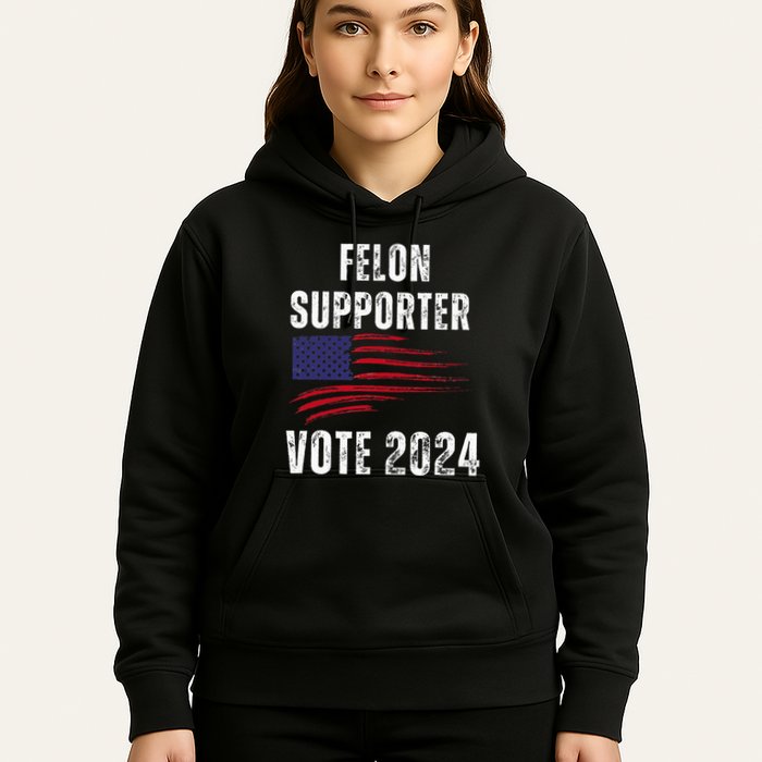 Felon Supporter Meme Voting Humor Make Your Vote Count Hoodie