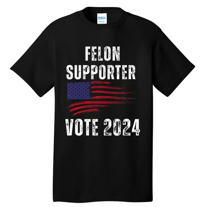 Felon Supporter Meme Voting Humor Make Your Vote Count Tall T-Shirt