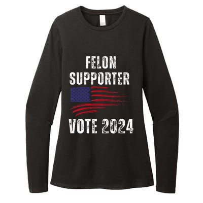 Felon Supporter Meme Voting Humor Make Your Vote Count Womens CVC Long Sleeve Shirt