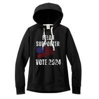 Felon Supporter Meme Voting Humor Make Your Vote Count Women's Fleece Hoodie