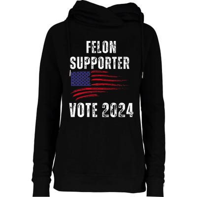 Felon Supporter Meme Voting Humor Make Your Vote Count Womens Funnel Neck Pullover Hood