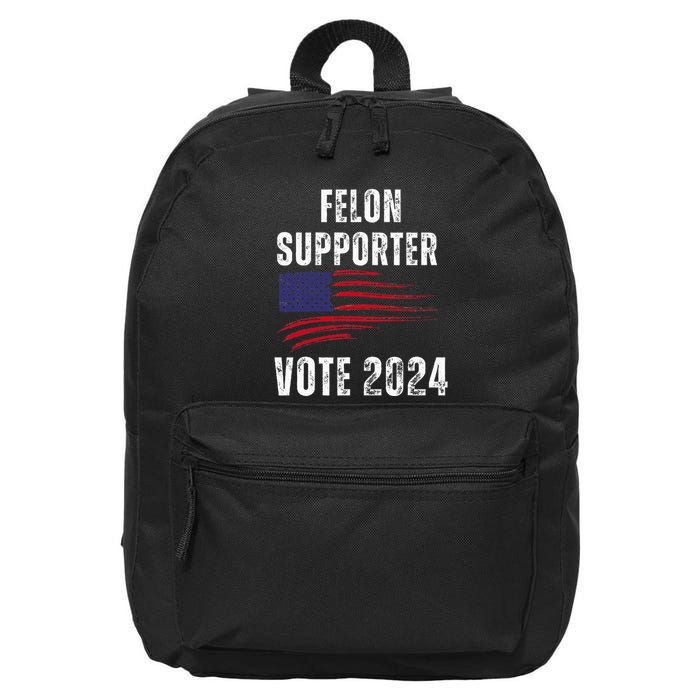 Felon Supporter Meme Voting Humor Make Your Vote Count 16 in Basic Backpack
