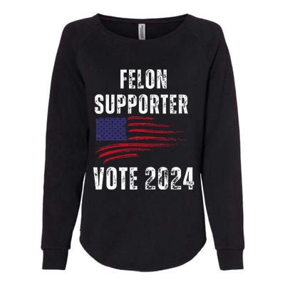 Felon Supporter Meme Voting Humor Make Your Vote Count Womens California Wash Sweatshirt