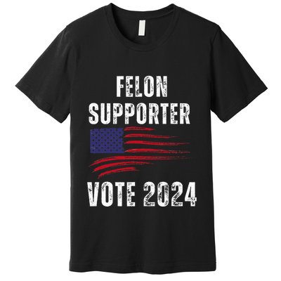 Felon Supporter Meme Voting Humor Make Your Vote Count Premium T-Shirt