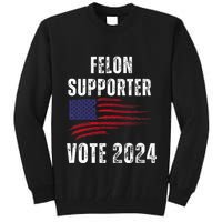 Felon Supporter Meme Voting Humor Make Your Vote Count Tall Sweatshirt