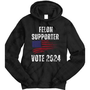 Felon Supporter Meme Voting Humor Make Your Vote Count Tie Dye Hoodie