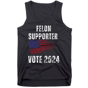 Felon Supporter Meme Voting Humor Make Your Vote Count Tank Top