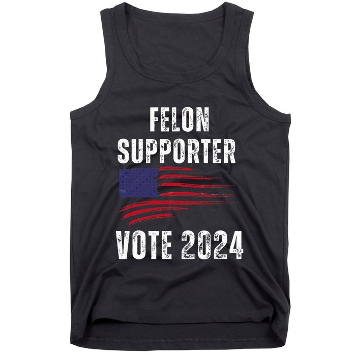 Felon Supporter Meme Voting Humor Make Your Vote Count Tank Top