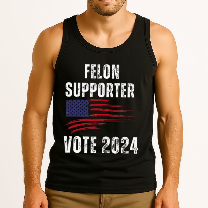 Felon Supporter Meme Voting Humor Make Your Vote Count Tank Top