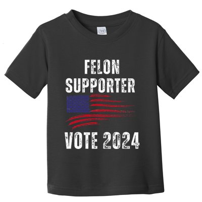 Felon Supporter Meme Voting Humor Make Your Vote Count Toddler T-Shirt