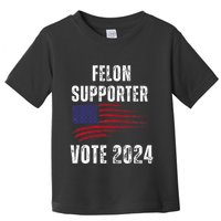 Felon Supporter Meme Voting Humor Make Your Vote Count Toddler T-Shirt