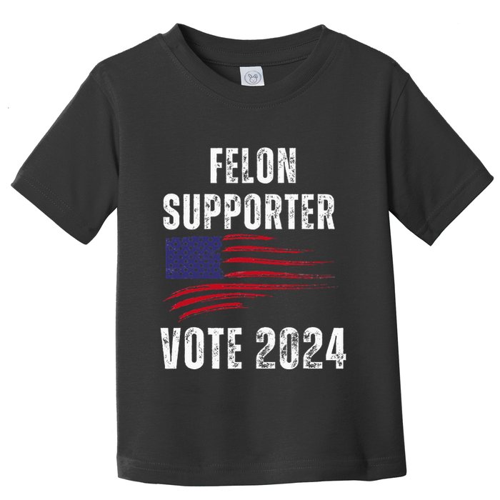 Felon Supporter Meme Voting Humor Make Your Vote Count Toddler T-Shirt