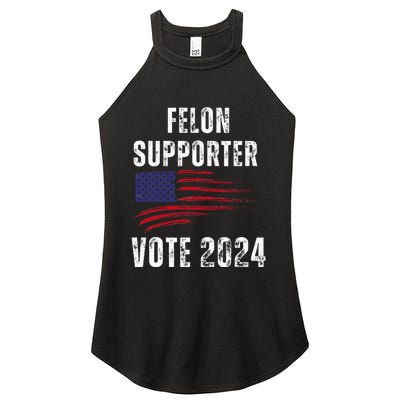 Felon Supporter Meme Voting Humor Make Your Vote Count Women's Perfect Tri Rocker Tank