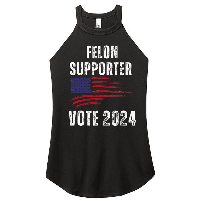 Felon Supporter Meme Voting Humor Make Your Vote Count Women's Perfect Tri Rocker Tank