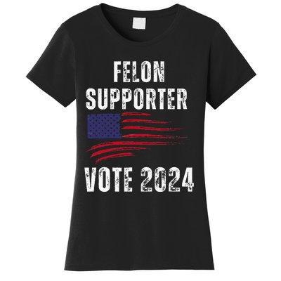 Felon Supporter Meme Voting Humor Make Your Vote Count Women's T-Shirt