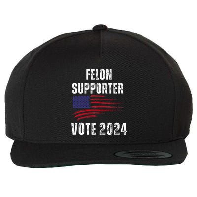 Felon Supporter Meme Voting Humor Make Your Vote Count Wool Snapback Cap
