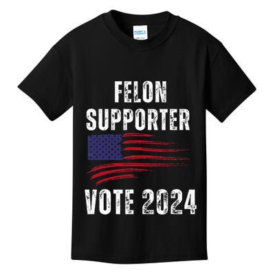 Felon Supporter Meme Voting Humor Make Your Vote Count Kids T-Shirt