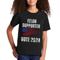 Felon Supporter Meme Voting Humor Make Your Vote Count Kids T-Shirt