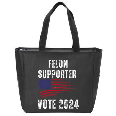 Felon Supporter Meme Voting Humor Make Your Vote Count Zip Tote Bag