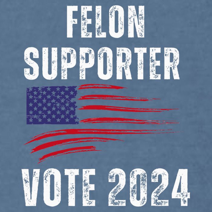 Felon Supporter Meme Voting Humor Make Your Vote Count Garment-Dyed Sweatshirt