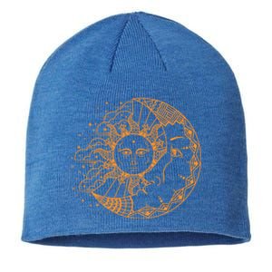 Funny Sun Moon Astrology Astronomer Astronomy Gift Great Gift Sustainable Beanie