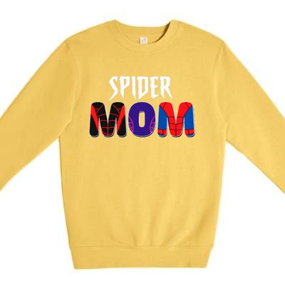 Funny Spider Mom For Birthday Matching Famil Premium Crewneck Sweatshirt