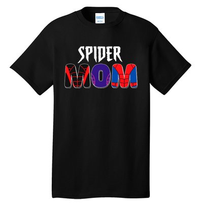 Funny Spider Mom For Birthday Matching Famil Tall T-Shirt