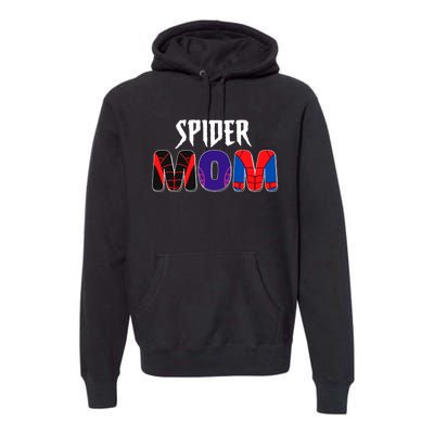 Funny Spider Mom For Birthday Matching Famil Premium Hoodie