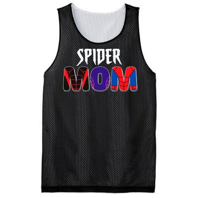 Funny Spider Mom For Birthday Matching Famil Mesh Reversible Basketball Jersey Tank