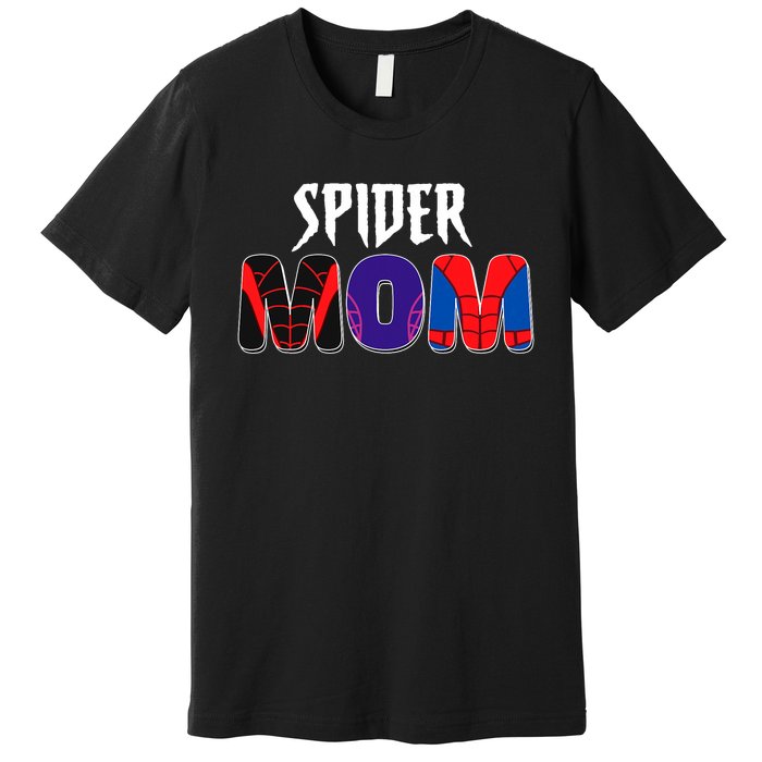 Funny Spider Mom For Birthday Matching Famil Premium T-Shirt