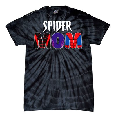 Funny Spider Mom For Birthday Matching Famil Tie-Dye T-Shirt