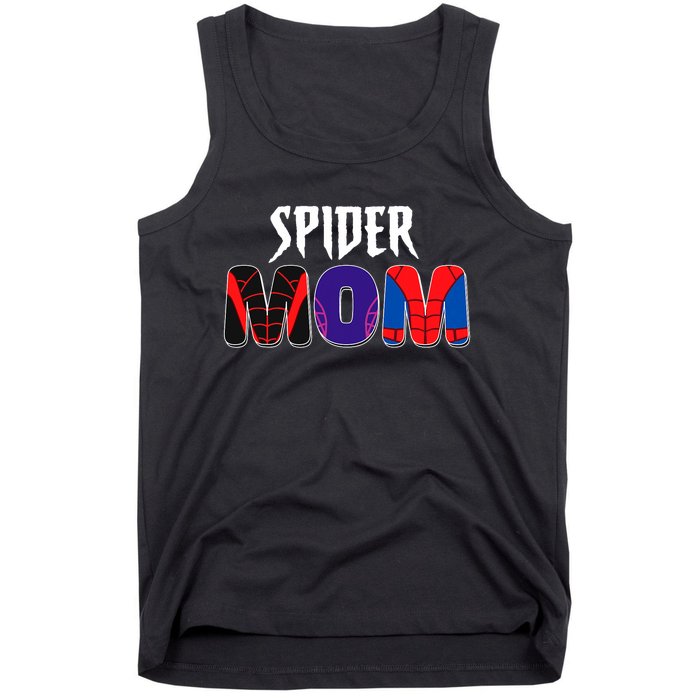 Funny Spider Mom For Birthday Matching Famil Tank Top