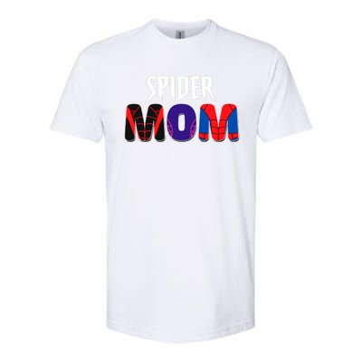 Funny Spider Mom For Birthday Matching Famil Softstyle CVC T-Shirt