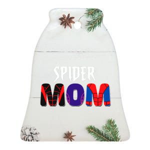 Funny Spider Mom For Birthday Matching Famil Ceramic Bell Ornament