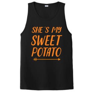 Funny Shes My Sweet Potato For Matching Couple Thanksgiving PosiCharge Competitor Tank