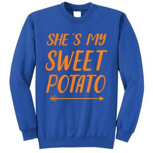 Funny Shes My Sweet Potato For Matching Couple Thanksgiving Sweatshirt